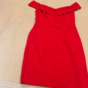 Brand new Trina Turk cocktail dress Red off the shoulder